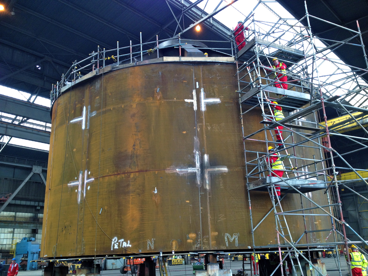 Innovation: Harland and Wolff's mono bucket foundation under fabrication