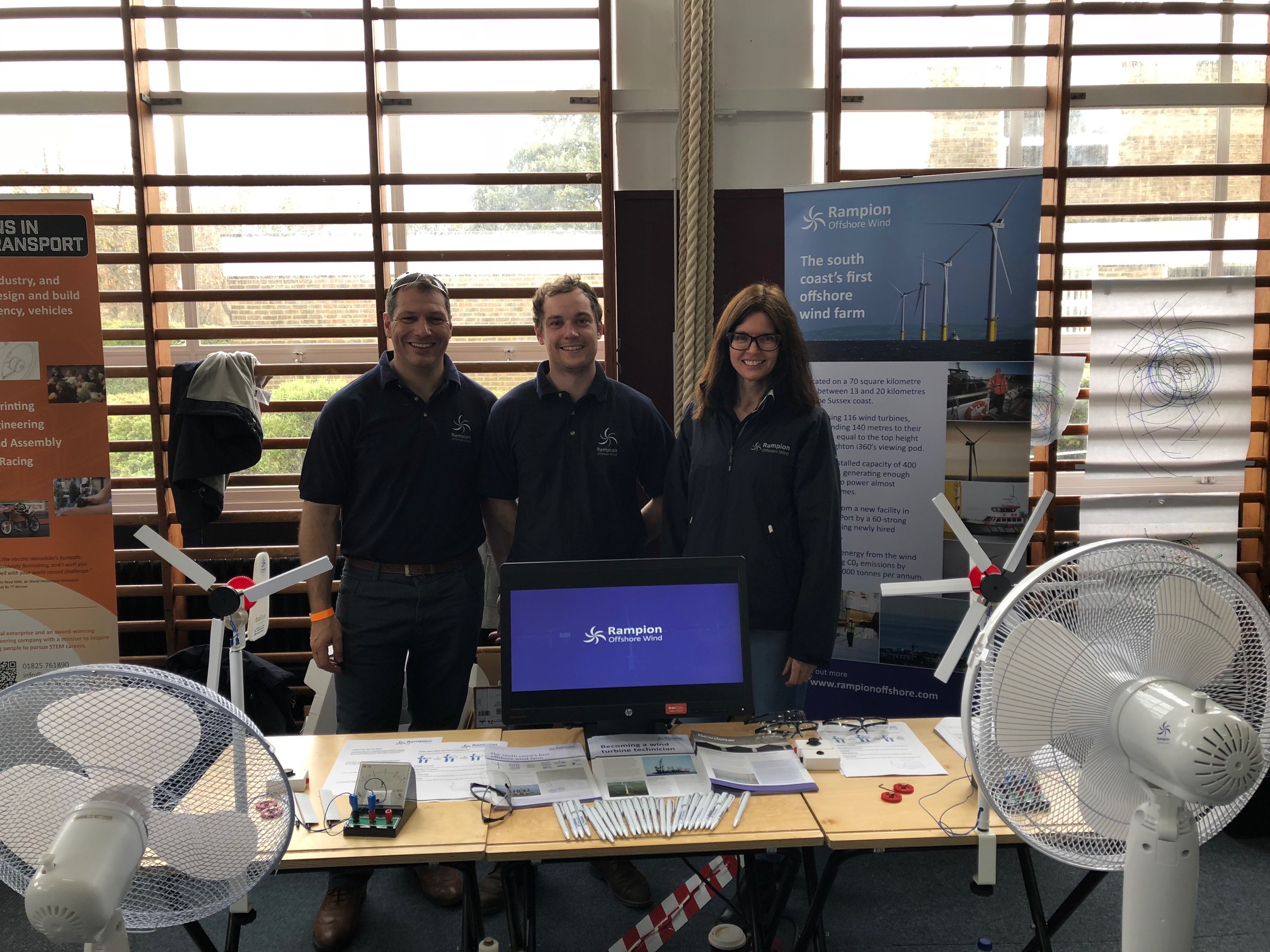 Rampion team at the Big Bang schools event in Eastbourne