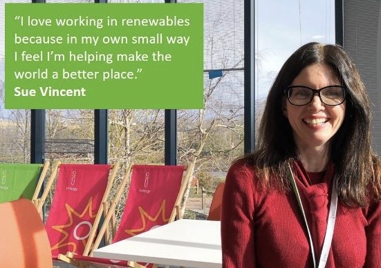 Taking part in a 'Why I love working in renewables' campaign