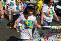 Art workshops created costumes for the Newhaven Fish Festival Parade sponsored by Rampion