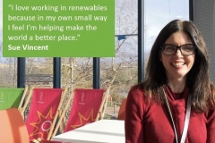 Taking part in a 'Why I love working in renewables' campaign